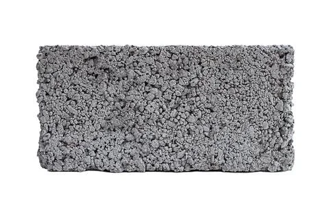 Building block created from expanded clay slag chips of different sizes wit.. Stock Photos