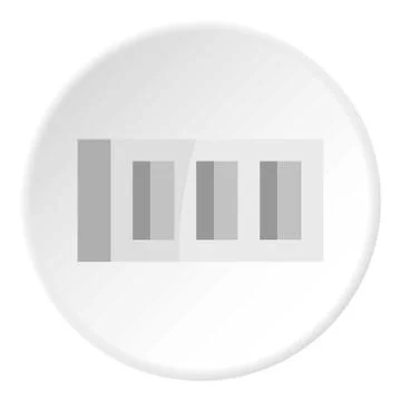 Building block icon circle Ilustración de archivo