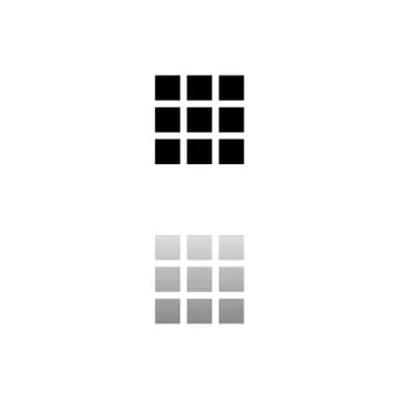 Building block icon flat Stock Illustration