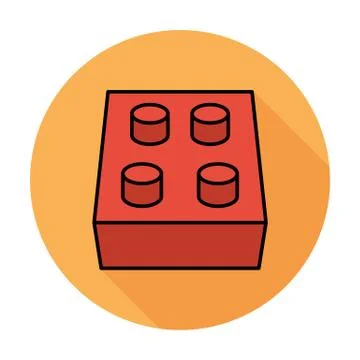 Building block icon Ilustración de archivo