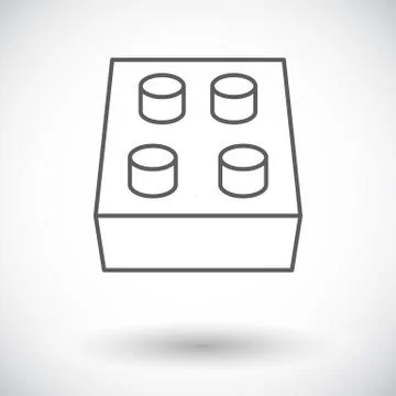 Building block icon Stock Illustration