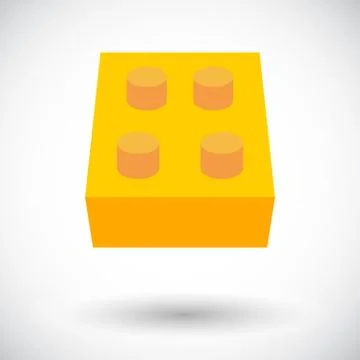 Building block icon Ilustración de archivo