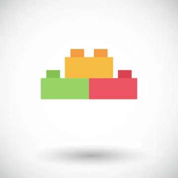 Building block icon Ilustración de archivo