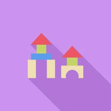 Building block icon Ilustración de archivo