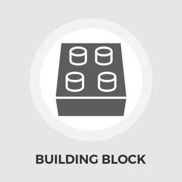 Building block icon Ilustración de archivo