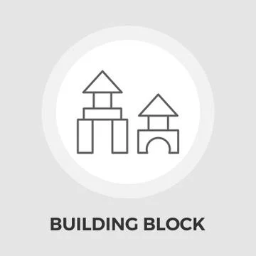 Building block icon Ilustración de archivo