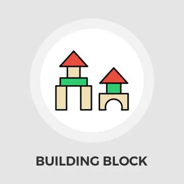 Building block icon Ilustración de archivo