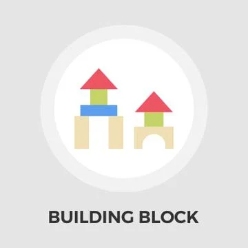 Building block icon Ilustración de archivo