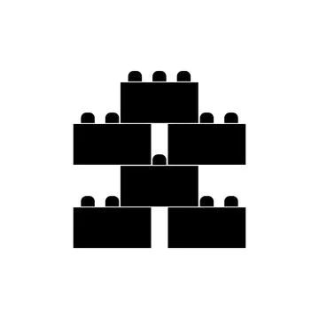 Building block icon Ilustración de archivo