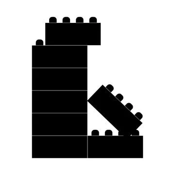 Building block icon Ilustración de archivo