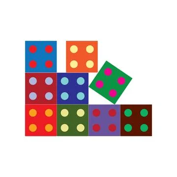 Building block icon Ilustración de archivo