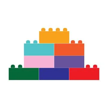 Building block icon Ilustración de archivo