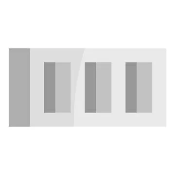 Building block icon isolated Ilustración de archivo