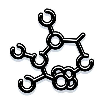 Building block molecule structure connecting science concept Stock Illustration