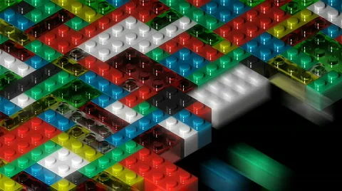 Building Block Wipe. Stock Footage 522100