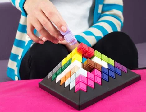 Building blocks game Stock Photos