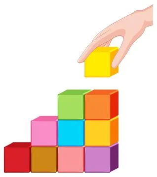 Building Blocks of Growth 스톡 일러스트