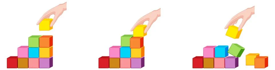 Building Blocks of Growth Illustrazione stock