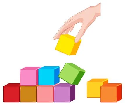 Building Blocks of Growth Illustrazione stock