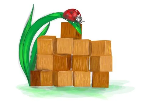 Building blocks Stock Illustration