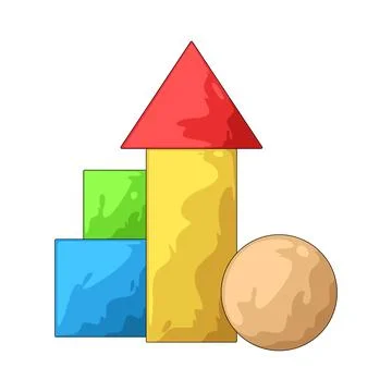 Building blocks illustration Ilustración de archivo