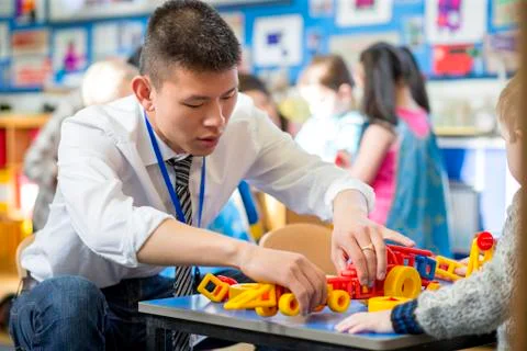 Building Blocks at Nursery 库存照片