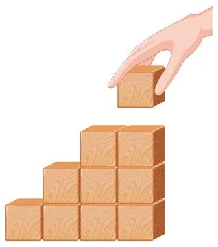 Building Blocks of Success 스톡 일러스트