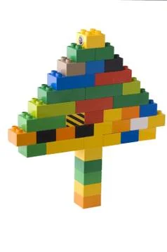 Building blocks tree Fotos de archivo