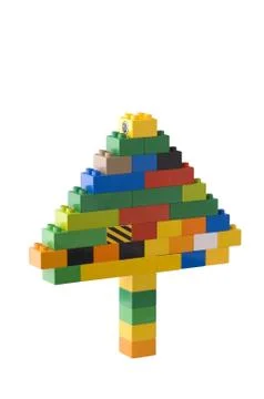 Building blocks tree Fotos de archivo