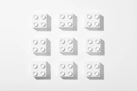 Building blocks on white background Stock Photos
