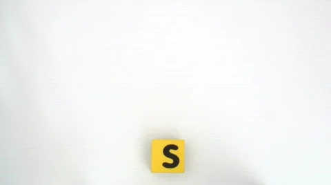 Building blocks WORDS Stock Footage 453259