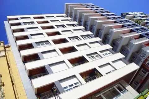 Building with blue sky Stock Photos