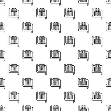 Building blueprint pattern showing architectural planning and design Ilustración de archivo