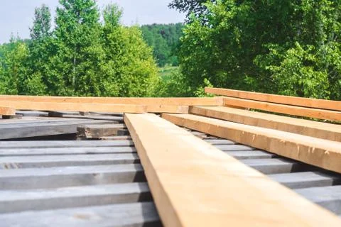 Building boards lie Stock Photos