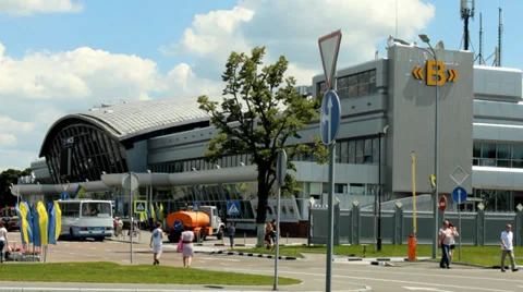 Building of the Boryspil International Airport Stock Footage 39956853