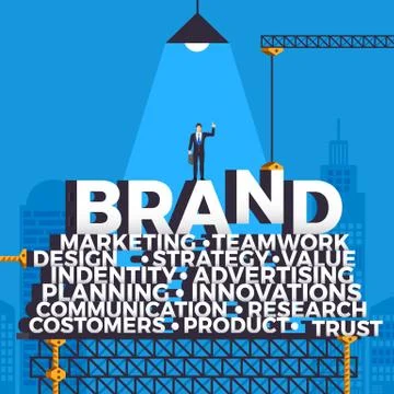 Building Brand Stock Illustration