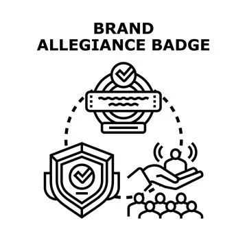 Building brand loyalty program and customer allegiance Stock Illustration