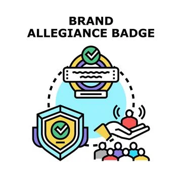 Building brand loyalty program and customer allegiance Illustration