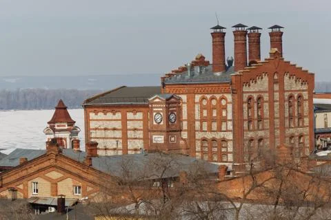 The Building of the Brewery. Foto stock