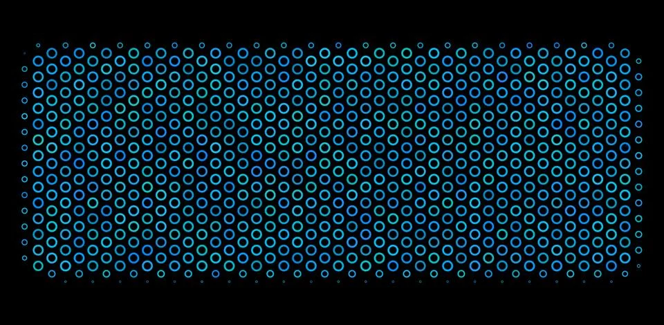 Building Brick Composition Icon of Halftone Bubbles イラスト素材