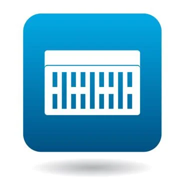Building brick icon in simple style Ilustración de archivo