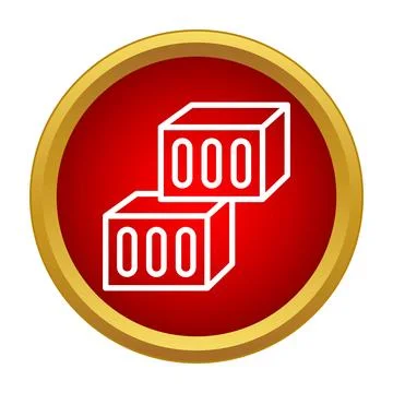 Building bricks construction material line icon Ilustración de archivo
