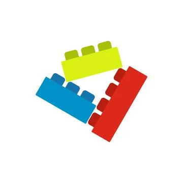 Building bricks icon Ilustración de archivo