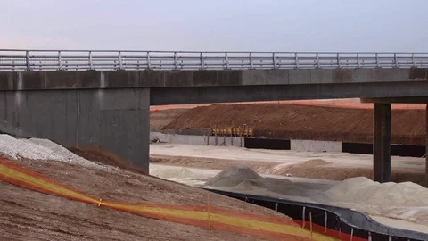 Building a bridge Stock Footage 113321437