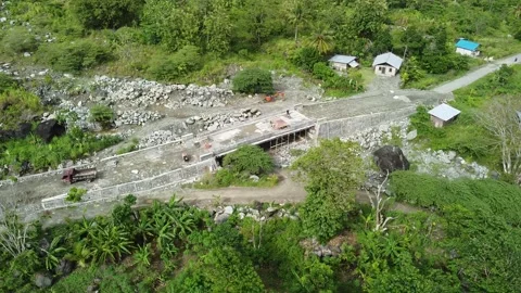 Building a Bridge Stock Footage 170746722