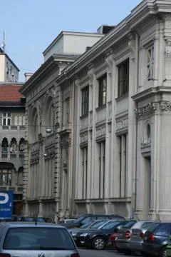 Building in Bucharest Romania Fotos Stock