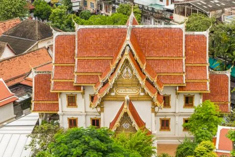 Building at Buddhist Temple. Stock Photos