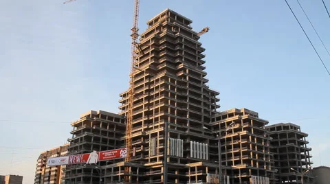 Building a building Stock Footage 4550986