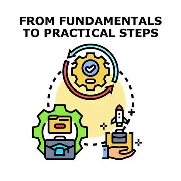 Building business from fundamentals to practical steps Ilustración de archivo