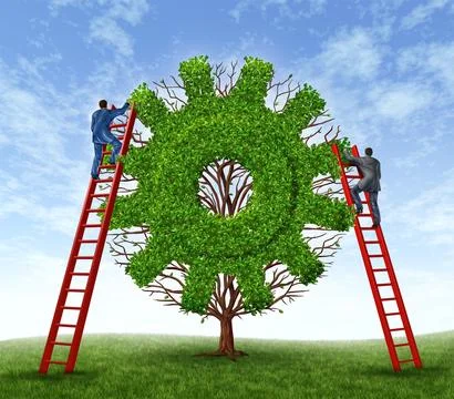 Building A business Stock Illustration